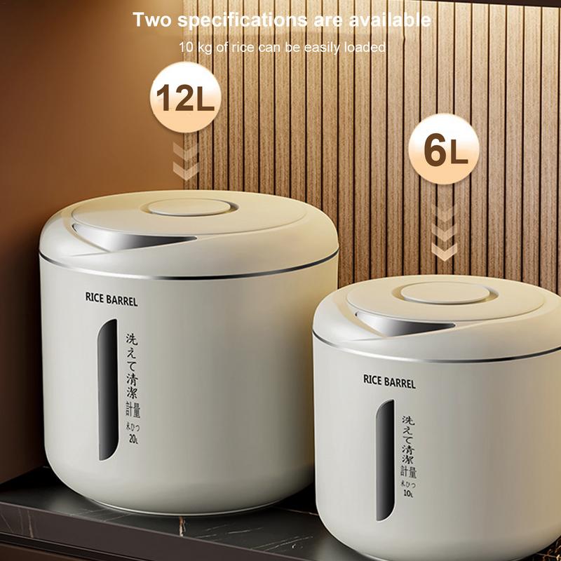Insect Proof Moisture Proof Rice Box Grain Sealed Jar Kitchen Container 10/20KG Storage Kitchen Container Storage Box with Lid