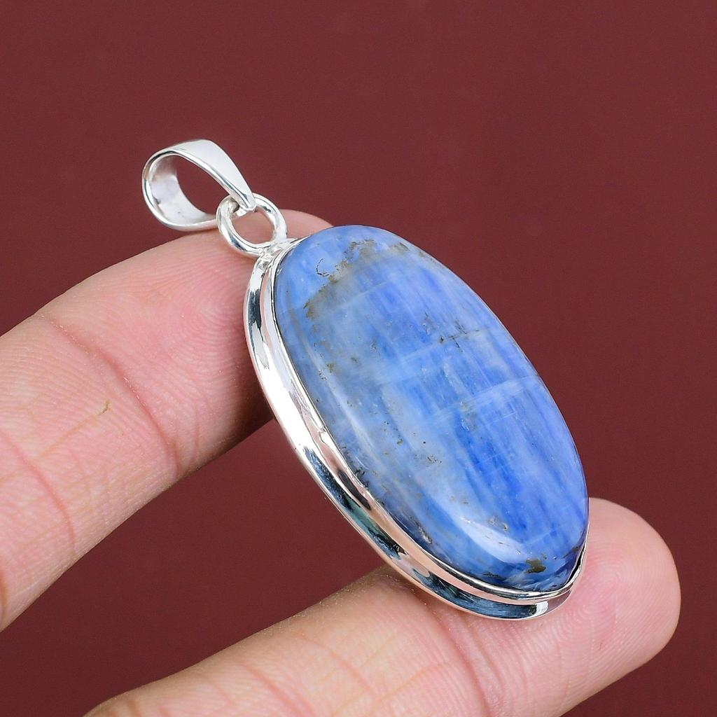 Kyanite Pendant Natural Gemstone Jewelry 925 Sterling Silver Pendant Unique Pendant Wedding Jewelry Handmade Designer Pendant Gifts For Wife
