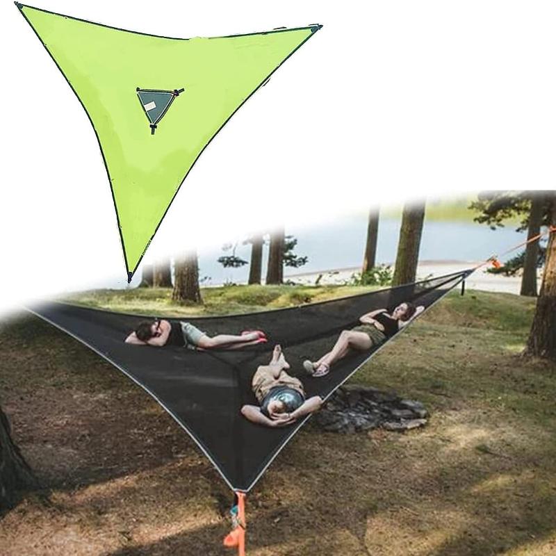 Outdoor Triangular Hammock, Portable Mesh Mesh Fabric Hammock, Aerial Tree Tent, Leisure Mesh Bed