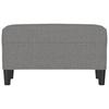 Dark Grey Bench 70 X 35 X 41 Cm Fabric