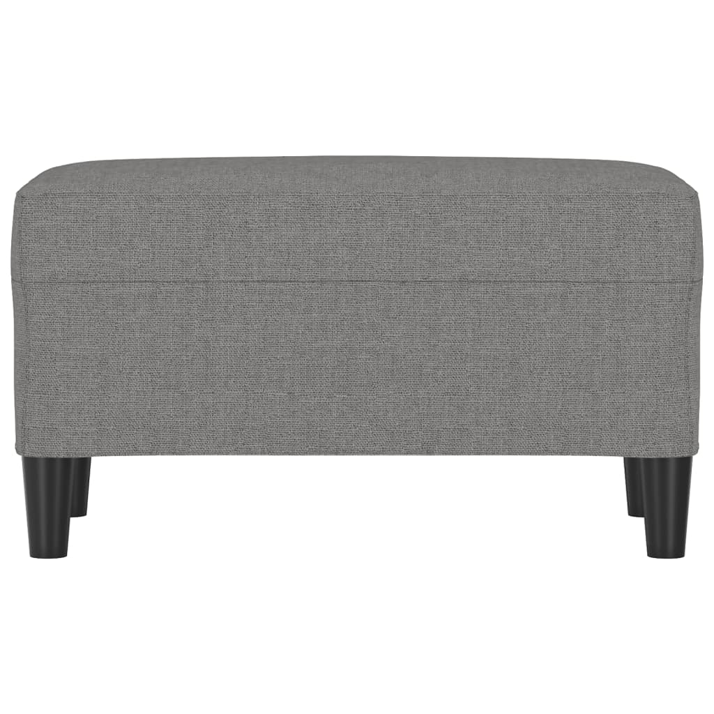 Dark Grey Bench 70 X 35 X 41 Cm Fabric