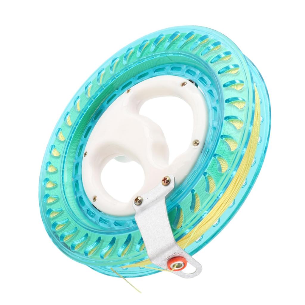 Flying Tool 450m Hand Reel for Kite Line, Rotating Reel, for Kite Flying, Hand Fishing, Boat Fishing (Blue)