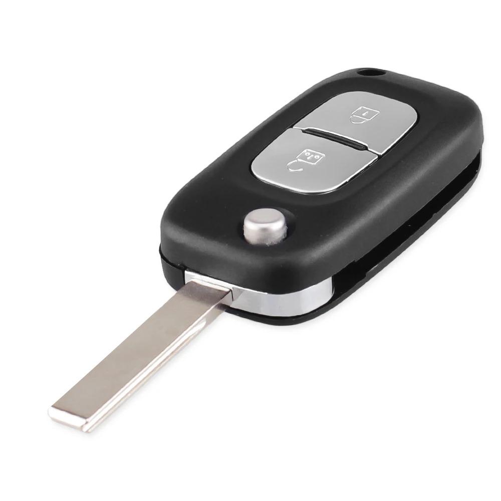 2/3 Buttons Remote Flip Car Key Shell Case Fob Cover for Renault Clio Megane Kangoo 2 Modus VA2 Blade Car Accessories