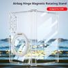 Luxury Rotatable Bracket for Magsafe Case for Samsung Galaxy Z Fold 8 Fold8 Transparent Screen Flim Hinge Airbag Protector Cover