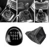 6 Speed Leather Gear Shift Knob Shift Lever Gaitor Boot Cover For Ford Mondeo Mk4 (2007-2014)