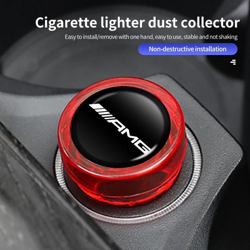 Car Cigarette Lighter Cover Dust Proof Cap Decoration Plug For Mercedes Benz AMG W202 W212 W213 W220 W221 W222 C180 C200 C260