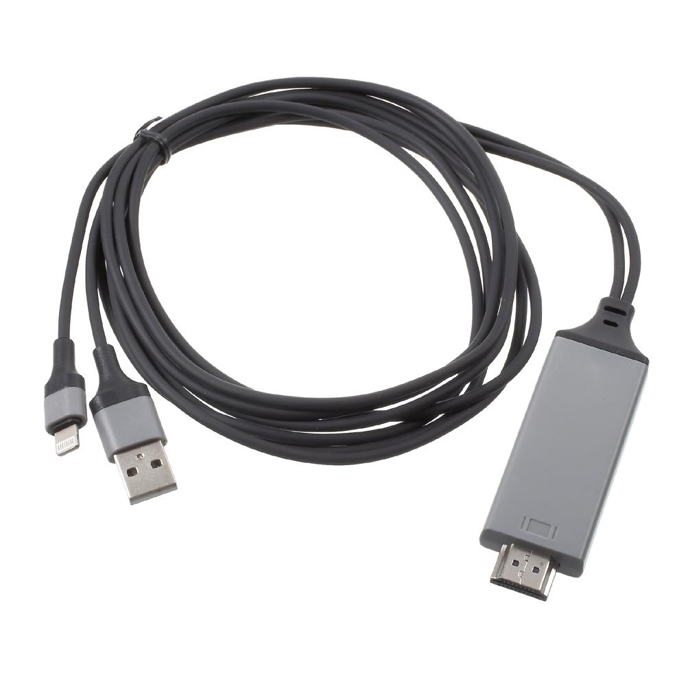 IP-330 Lightning 8Pin to HDMI HDTV Adapter Cable for iPhone 7/7Plus/6s/6s Plus/5s iPad etc