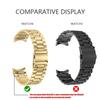 Lückenloses Titanfarbenes Armband für Samsung Galaxy Watch 7 6 4 5 Pro 45 40mm 44mm FE Classic 43mm 47mm 42 46mm Quick Fit Metallarmband