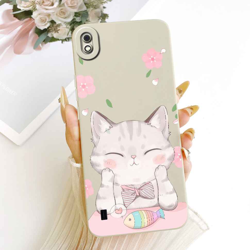 Cute Cat Book Case For Samsung Galaxy A10 A105F Case Soft Siilcone Back Cover For Samsung A10 A 10 Phone Cases 6.2'' Fundas