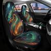 2 Stück Galaktischer Drache Autositzbezüge - Stilvoll, Langlebig & Weich, Perfekte Passform für einzelne Vordersitze, Maschinenwaschbar, Polyester