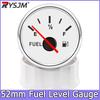12V 24V Universal 2" 52mm Car Boat Motorcycle Fuel Level Meter Gauge 0-190ohm with Red Baklight  Fuel Gauge Level Tank Meter