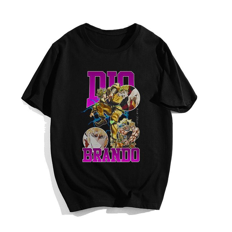 Yoshikage Kira Jojos Bizarre Adventure Anime Trend T-Shirt Baumwolle Grafik-T-Shirt Unisex Unisex Sommer Streetwear