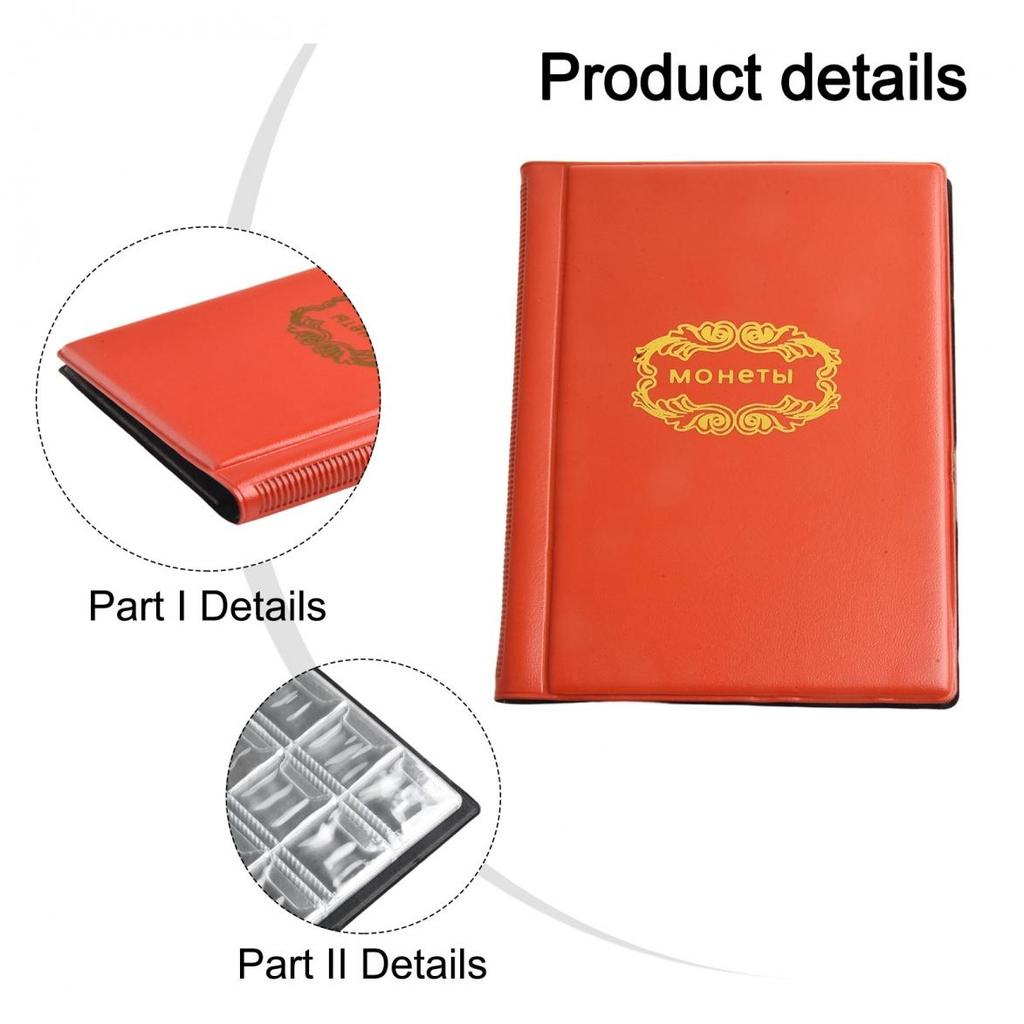 Bewahren und Präsentieren Sie Ihre Münzsammlung Buch mit Doppelreihen-Design