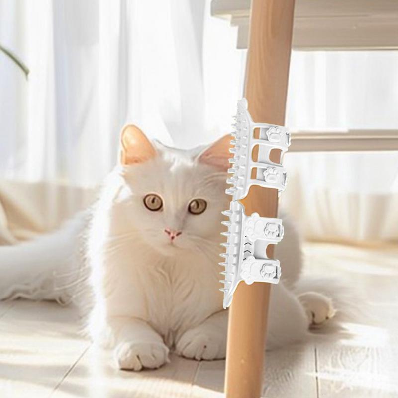 Cat Scratch Corner Brush Silicone Shedding Massage Comb Pet Grooming Brushes Pet Itch Tool Face Scratching Brush For Table Legs
