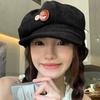 Vintage Beret Newsboy Hat Korean Style Adjustable Autumn Winter Hat Women Berets Painter Cap Elegant Artistic Duck Tongue Beret