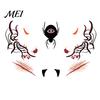 Temporary Face Tattoos for Party Halloween Tattoo Stickers, Waterproof Scary Makeup Decals Party, Funny Wound Scar Body Art Kids Adults Easy