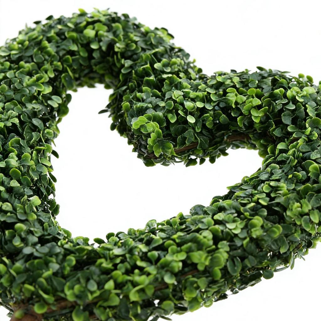 Fake Plant Heart Shaped Valentines Plant Decor Faux Plants For Outside Yard Wedding Home Farmhouse Decor Artificial Plants
