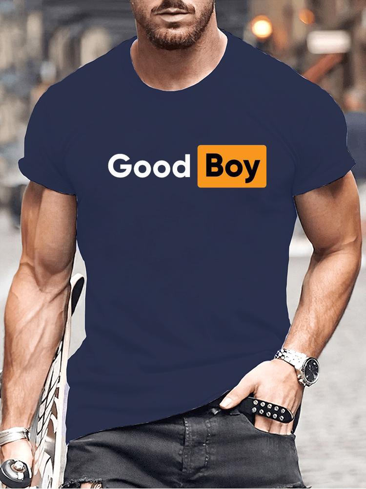 Good Boy Print T-Shirt Fashion Summer Tees for Men Women O-neck Oversize Casual Clothing Short Sleeved Men Boys Tshirts Tops