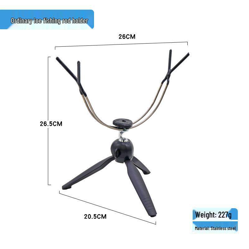 Multi-Functional Fishing Rod Holder for Ice, Boat, and Raft Fishing