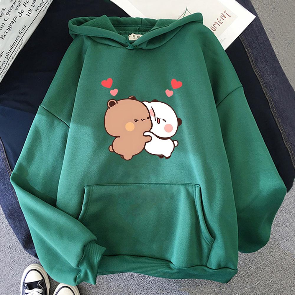Panda Bear PandaBear Hoodie Women/Men Kawaii Cartoon Sweatshirt Cute Graphic Printing Pullovers Long Sleeve Casual Sweatshirts