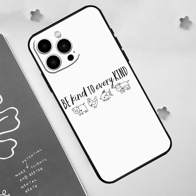 

Vegan Inspiration Phone Case For iPhone 17 Pro Max 14 11 15 16 Pro Max 13 12 mini 16 Plus 16e 17 Air Funda iPhone 13 Pro
