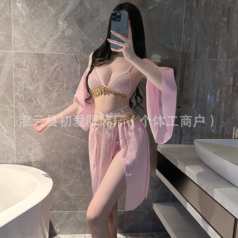 Exotic love Guochao Hanfu seductive belly pocket sexy inner uniform underwear suit women
