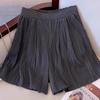 Textured Fashionable Short-sleeved Suit for Women Summer Loose Wide-leg Short Casual Pants Two-piece Set