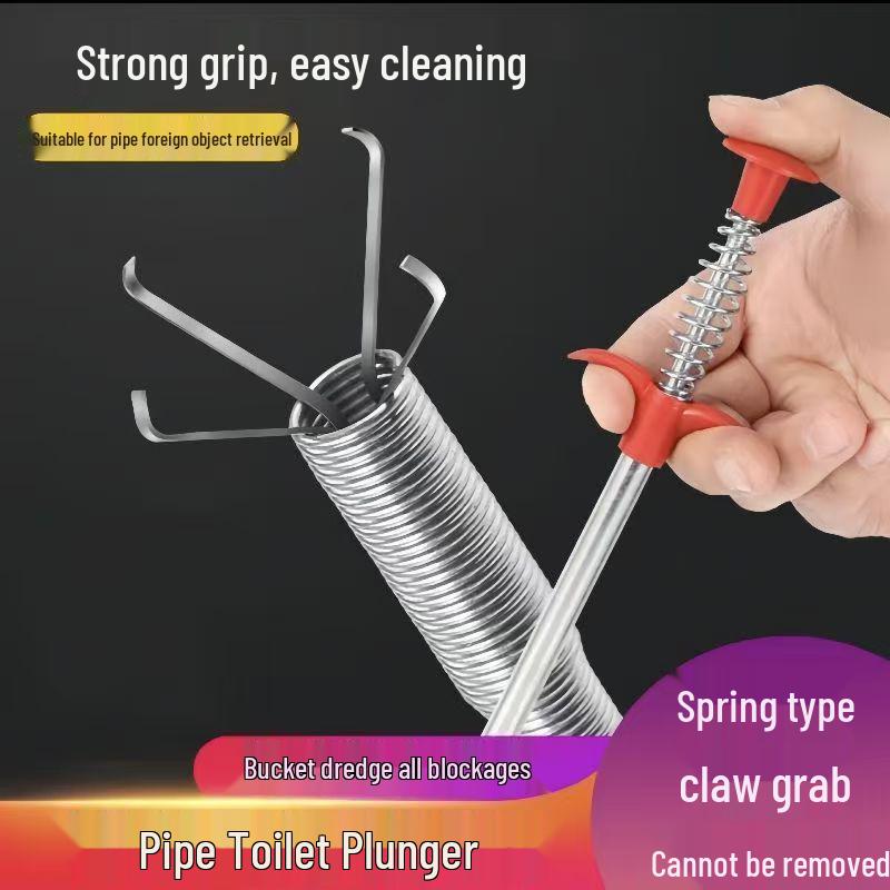 Hand-Squeeze Bendable Pipe Dredger with Four-Claw for Multi-Purpose Sewer and Water Flow Object Retrieval