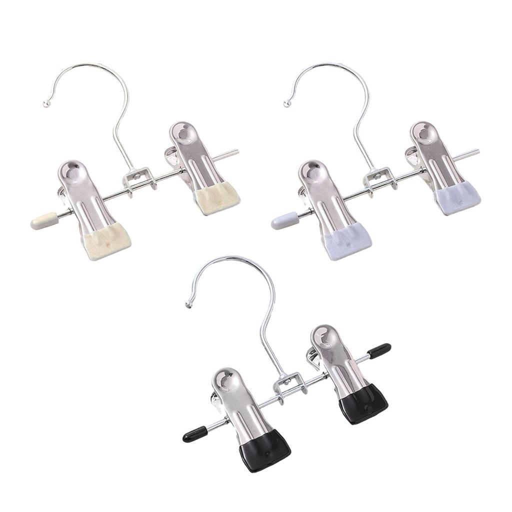 5 Pieces Boot Hangers Clips, Stainless Steel Clothespins, Traceless Clothes Pins Laundry Hooks