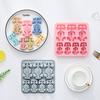 Silikonová forma na 7 závodních aut 3D forma na mousse, fondán, čokoládu, mřížka na led, epoxidovou pryskyřici Pečicí forma Nástroje na zdobení dortů