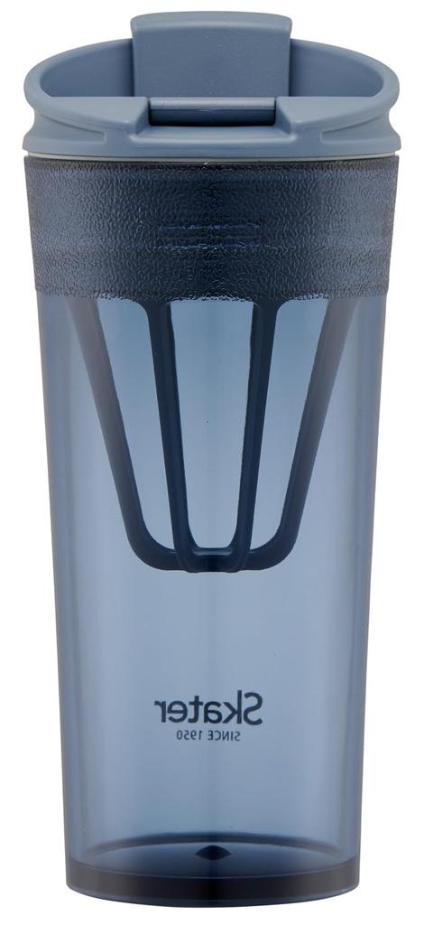 Skater Shaker with Flap and Memory Blue Tumbler, 420ml, Stick, Gray, PTBFS4-A
