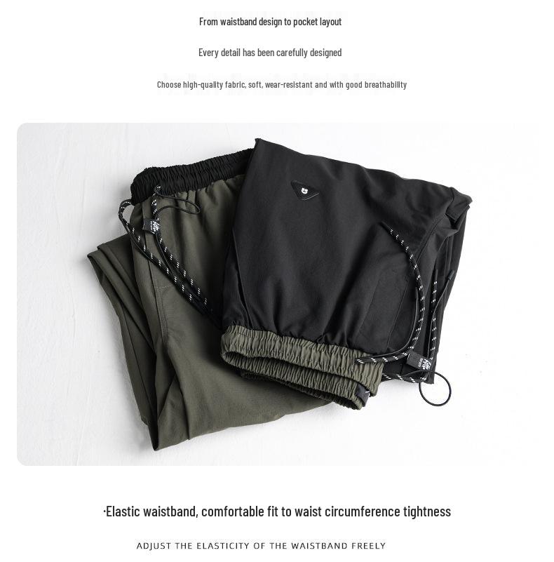 Men's Loose Fit Casual Pants K213 - Comfortable Outdoor Workwear for Spring and Summer