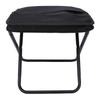 Portable Folding Camping Stool with Shoulder Strap Folding Stool Carry Bag for Hiking Fishing Picnics Black