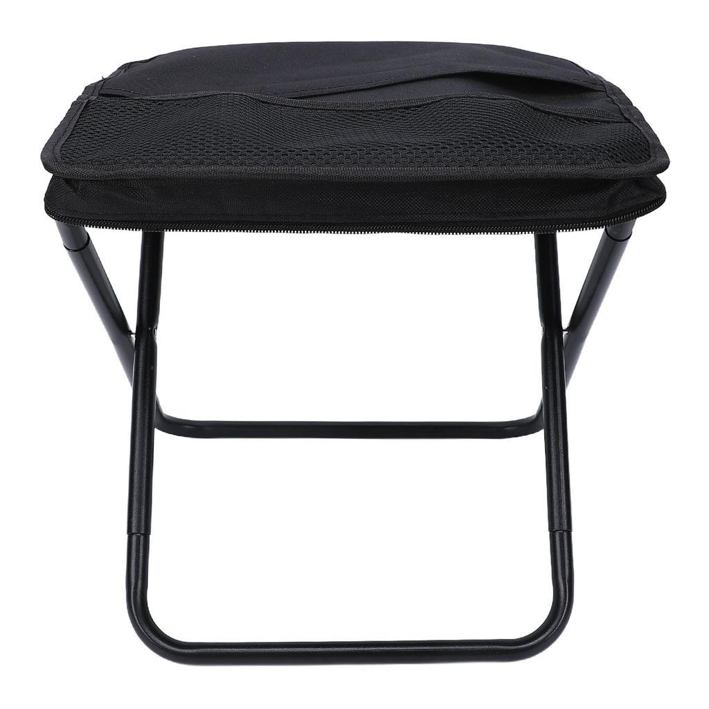 Portable Folding Camping Stool with Shoulder Strap Folding Stool Carry Bag for Hiking Fishing Picnics Black