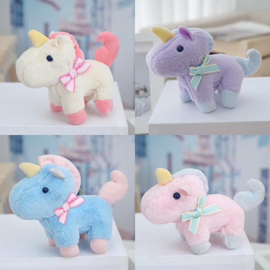 Unicorn Animal Plush Toy With Keychain For School Bag Decor And Gifts