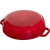 Staub Braiser Saut? Pan, Cherry, 28cm, Double-Handled, Cast Iron Enamel, Induction Compatible [Official Japanese Product] Braiser Z1033-422