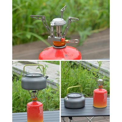 Camping Gas Stove Heater Adjustable Flame Intensity Corrosion Resistant Rustproof Lightweight Foldable Outdoor Picnic Stove