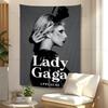 Lady Gaga Cantante Arazzo Colorato da Appendere alla Parete Arazzi Murali Bohemien Decorazione Artistica Murale Mandala