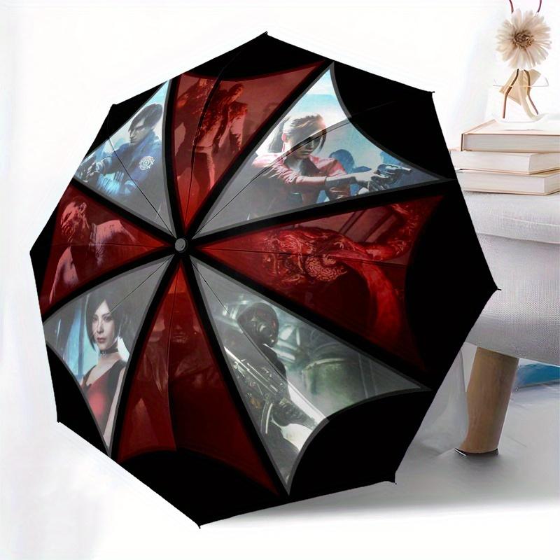 Resident Evil Umbrella Corporation Logo StickerUmbrella, PortableFold Compact Umbrella for Men & Women Gift