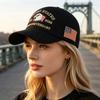 Czapka z daszkiem, Vintage przetarty styl, Spłowiała dżinsowa czapka, 250. Rocznica 1776-2026, Haftowana patriotyczna czapka typu Dad Hat, Regulowana oddychająca czapka outdoorowa