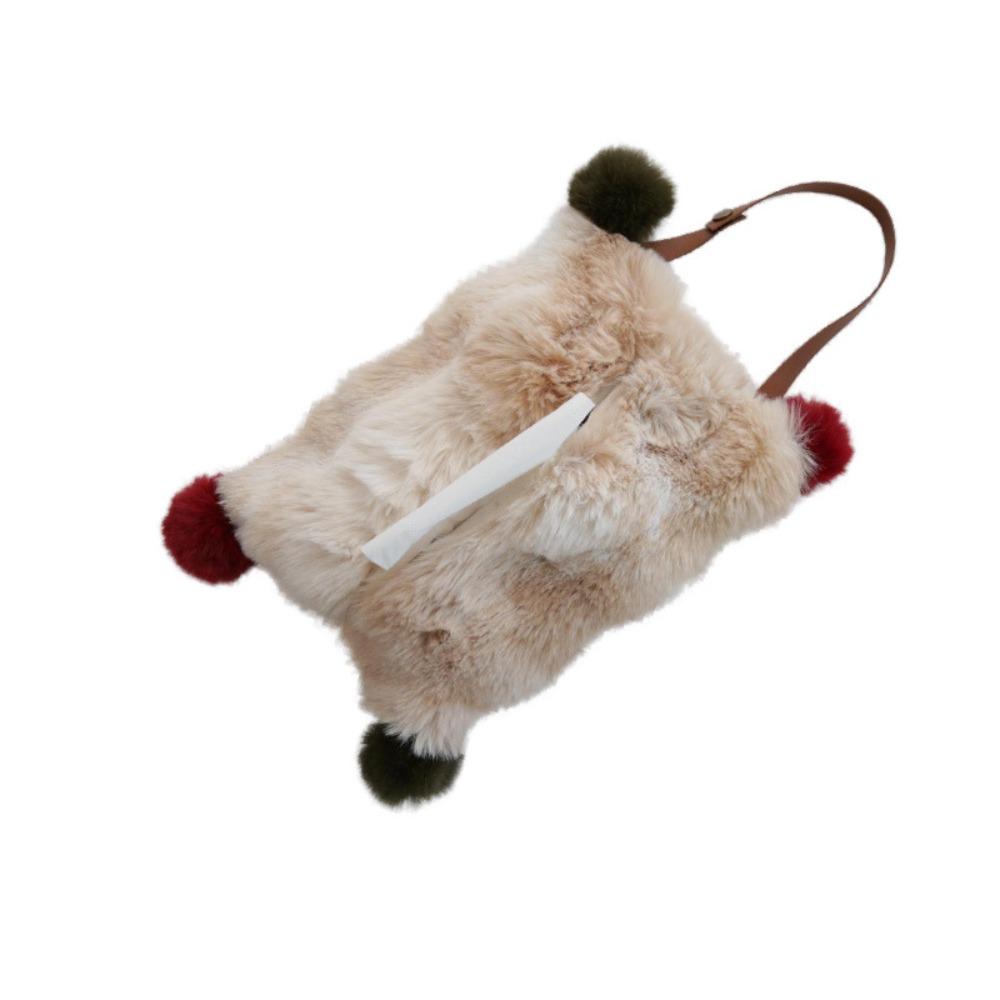 

Креативная мультяшная плюшевая коробка для салфеток, легкая, роскошная, кавайная, настольная, держатель для салфеток из полиэфирного волокна, удобная сумка для салфеток для офиса