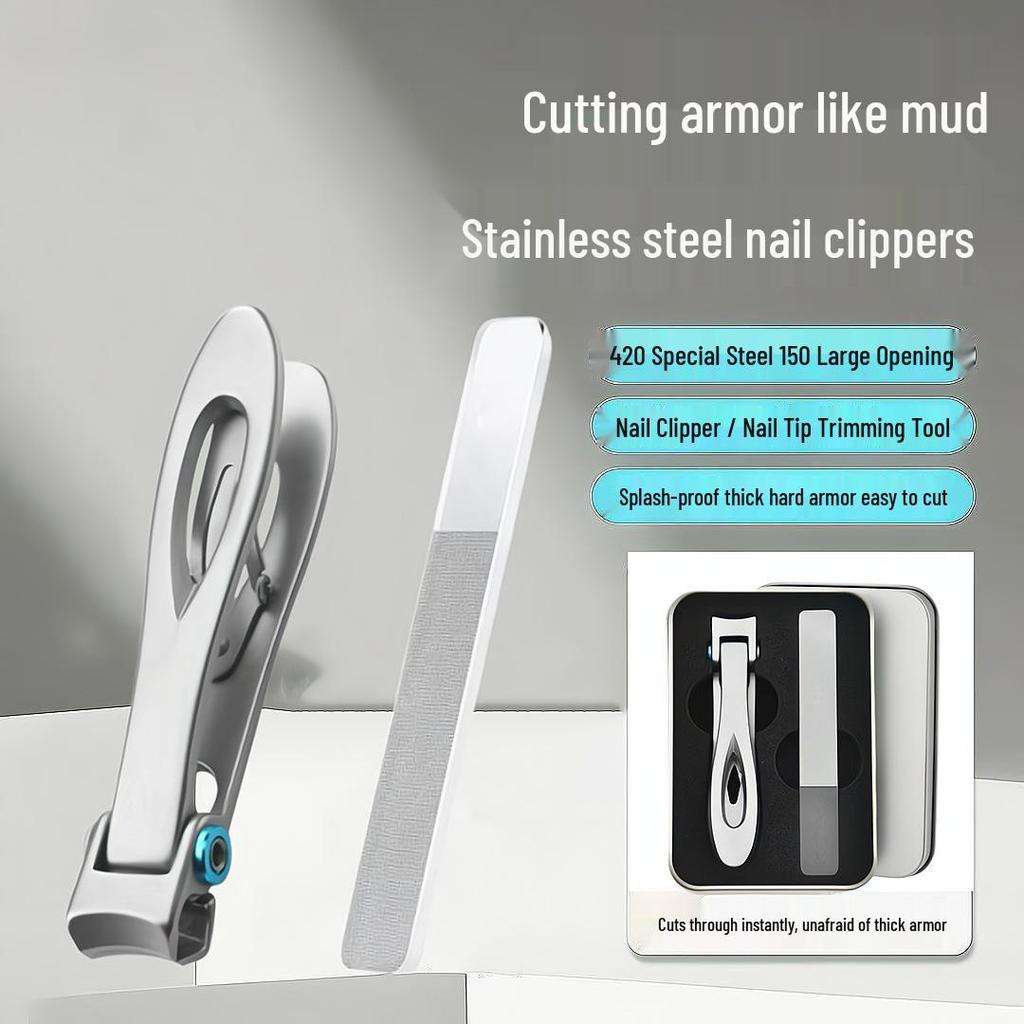 German Precision Large Nail Clippers: Professional-Grade Cutter for Hard Nails, Pedicure & Manicure at Home