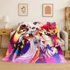 3D Cartoon H-Hazbin Hotel Charlie Flannel Blanket Soft Warm Throw Blanket for Bedroom Living Room Bed Travel Camping Picnic