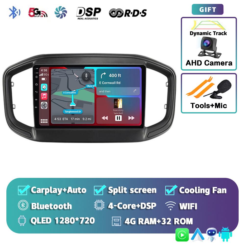 Android 14 CarPlay Auto WIFI+4G For Fiat Strada 2020 2021 2022 Car Radio Multimedia Video Player GPS Navigation Stereo Audio DSP