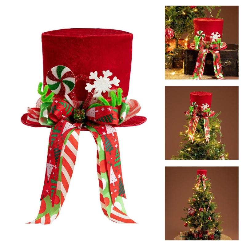 Easy Install No Tools Required Festival Tree Toppers Hat With User Friendly Materials Safe For Kids And Pet