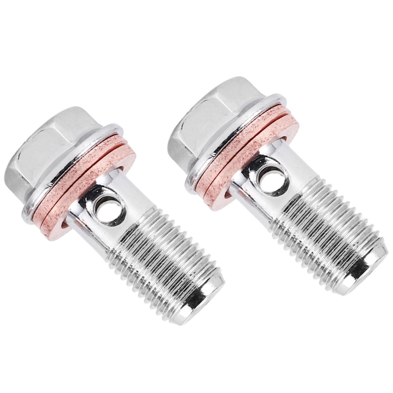 Motorcycle Stainless Brake Banjo Bolt M10 x 1.0mm Caliper Master