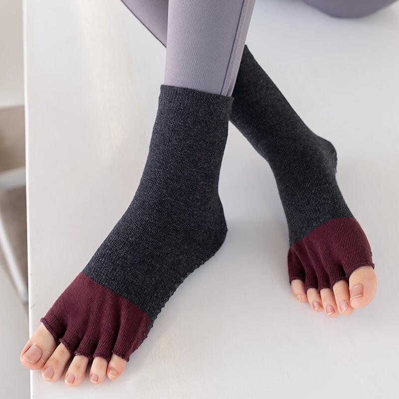 Junbie Women s Open-Toe Five-Toe Yoga Socks