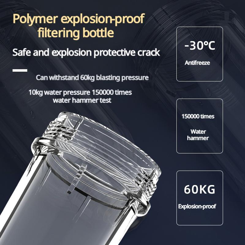 BORVA 6000L/H Smart Water Purification System - Automatic Self-Cleaning Pre-Filter for Home Central Plumbing, High Flow Rate