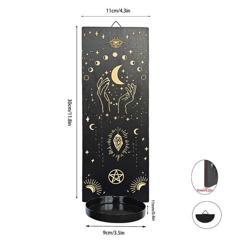 Wandkerzenhalter Hölzerner Wandmontierter Kerzenhalter Wandhänge-Kerzenhalter Heimdekoration Für Hochzeit Weihnachten Hochzeit