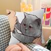 Cute Cat Pillow Cover Sofa Cushion Cover Home Room Decoration Children Gift